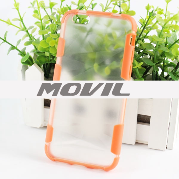 NP-1910 doble color TPU transparente funda para iPhone  6-11